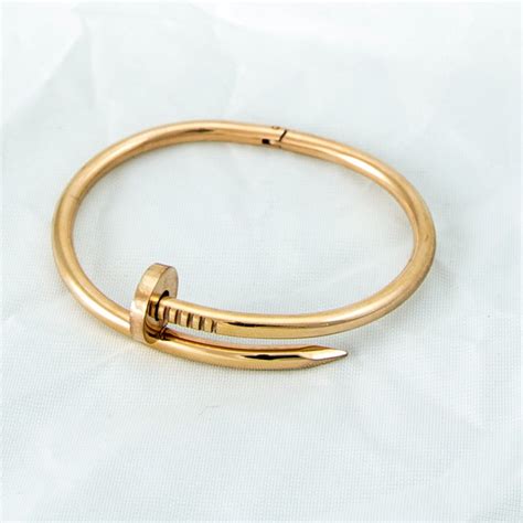 cartier style nail bracelet.